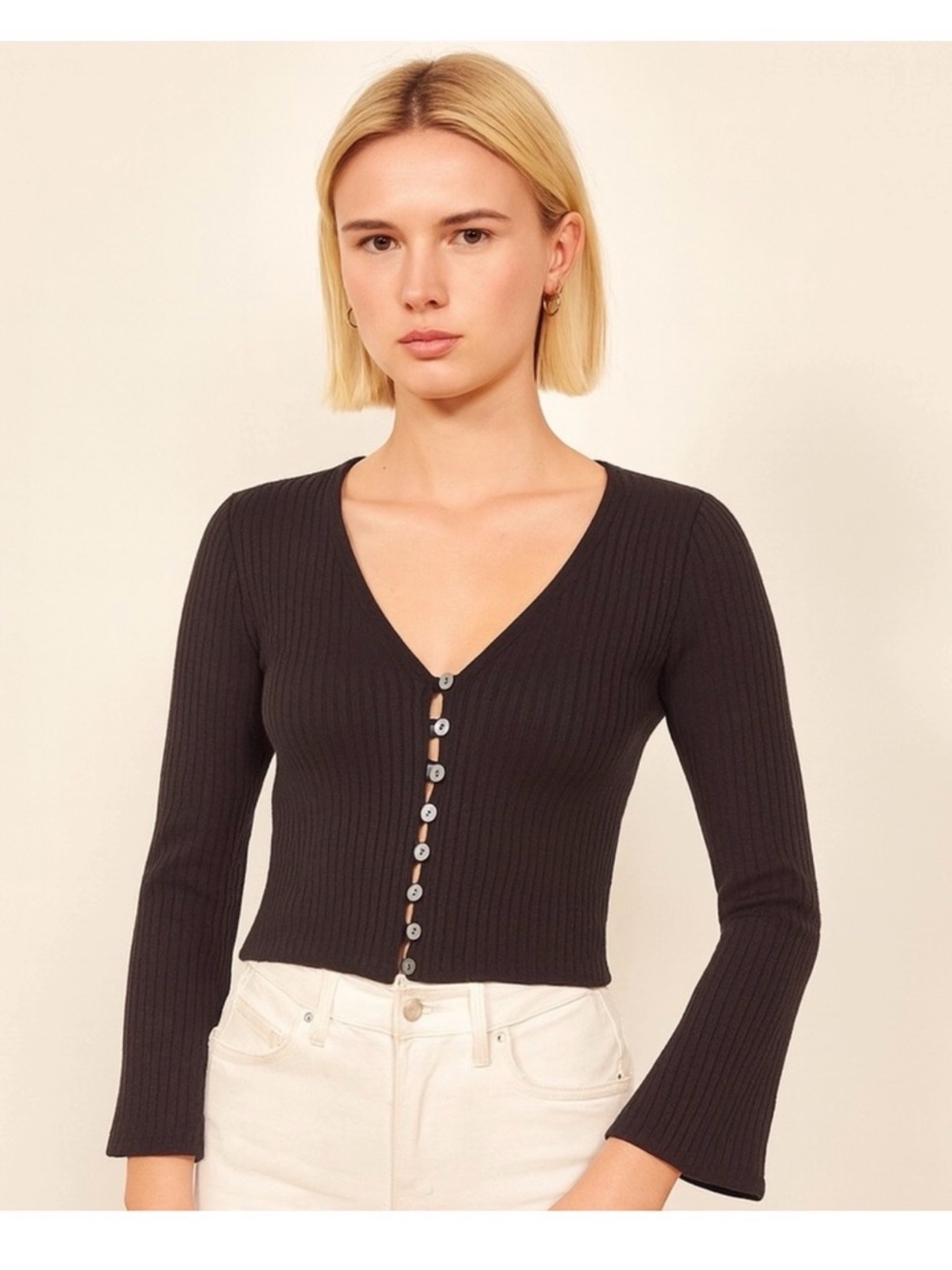Reformation Gellar Knit Top